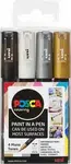 Sada akrylových fixů Uni Posca 0,7mm 4ks základní