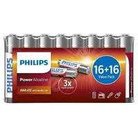 PHILIPS LR03P32FV/10 Power Alkaline mikrotužkové baterie 32 kusů