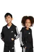 Dětská mikina adidas černá barva, s kapucí, s aplikací, JM0894