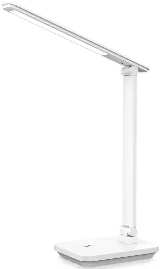 PALA Platinet PDL6731W stolní LED lampa 5W stmívatelná, dotykové ovládání, integrovaná baterie 6000mAh, USB port, bílá