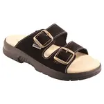 SANTÉ Zdravotní kožené pantofle s dvojitým páskem 1 pár, Velikost obuvi: 37