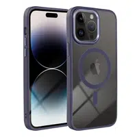 Zadní kryt COLOR EDGE MAG COVER case compatible with MagSafe pro Apple iPhone 16 Pro, fialová