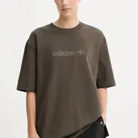 Tričko adidas Originals Essentials dámské, zelená barva, JX5535
