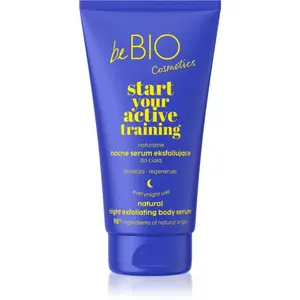 beBIO Start Your Active Training tělové sérum s exfoliačním účinkem 150 ml
