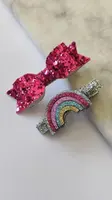 Sponky do vlasů RASPBERRY RAINBOW (2 ks)