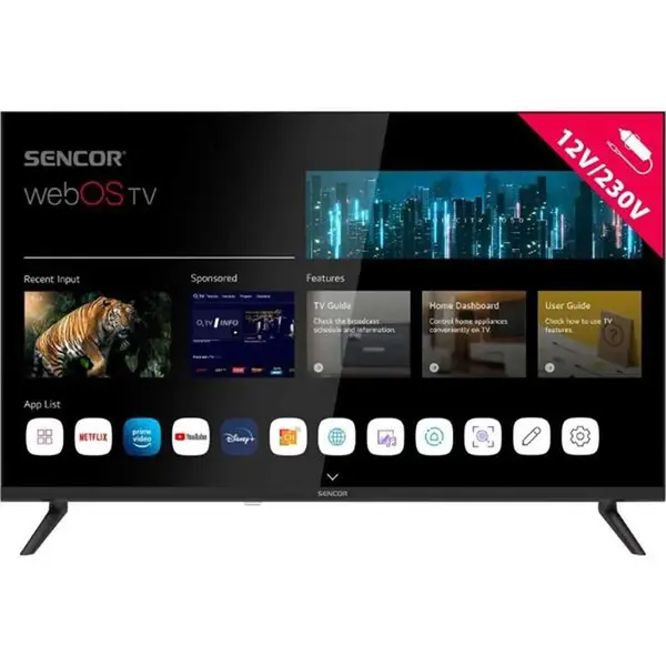 Televizor SENCOR SLE 32S830MB SMART TV 32" 12V / 230V