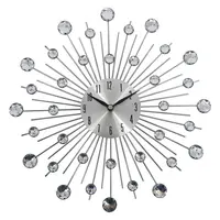 Ambia Home NÁSTĚNNÉ HODINY barvy stříbra 33 cm