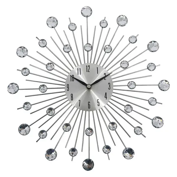 Ambia Home NÁSTĚNNÉ HODINY barvy stříbra 33 cm