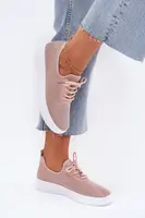 Boto Materiálové nazouvací sportovní boty na platformě dámské růžové Kalyra