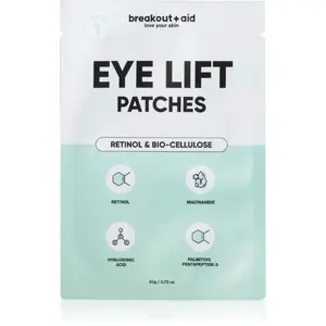 breakout + aid Eye Lift Patches náplasti pod oči proti vráskám s retinolem 1 ks