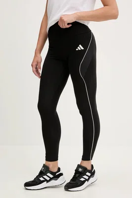 Legíny adidas Stadium dámské, černá barva, s aplikací, JL7000