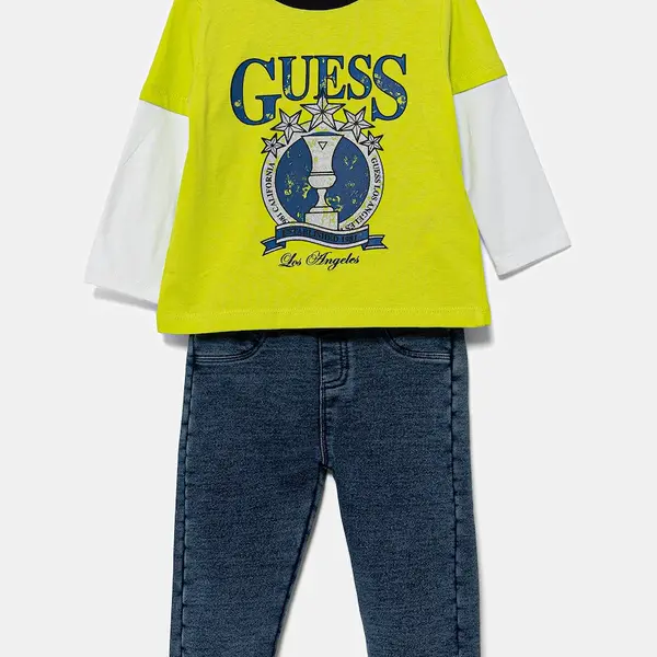 Dětská souprava Guess zelená barva, I5YG05 K8HM4