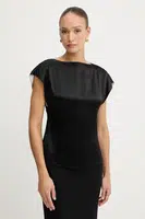 Halenka BOSS dámská, černá barva, hladká, 50541815