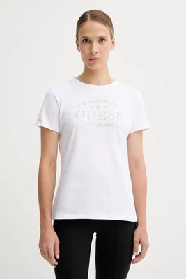 Tričko Guess MARINA dámské, bílá barva, V5YI13 J1314