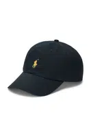 Bavlněná baseballová čepice Polo Ralph Lauren černá barva, 710903105