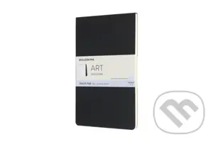 Moleskine - skicár blok (čierny) (stredný, čistý)