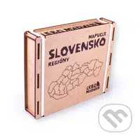 Mapucle Slovensko regióny (drevená krabica) - puzzle z kategorie Města a stavby