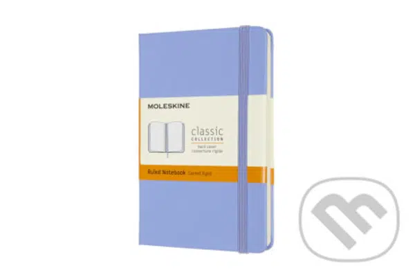 Moleskine - svetlomodrý zápisník (malý, pevná väzba, linajkovaný)