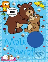 Malé zvieratká (vyfarbuj a nalepuj) - kniha z kategorie Omalovánky