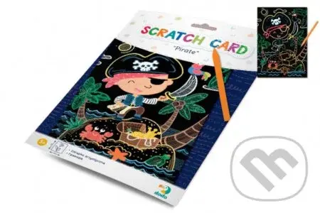 Škrabací obrázek Pirát