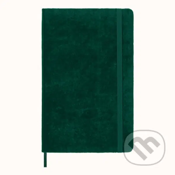 Moleskine – zápisník Velvet (zelený) (stredný, linajkovaný)