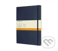 Moleskine - tmavomodrý zápisník (veľký, linajkovaný)