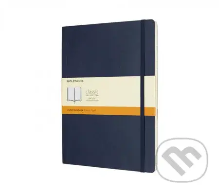 Moleskine - tmavomodrý zápisník (veľký, linajkovaný)