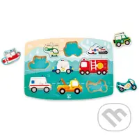 Vkladacie puzzle Záchranárske autá - puzzle z kategorie Maxi dílky
