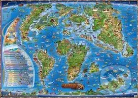 Dinosauři a prehistorický svět (Ilustrovaná mapa pro děti)