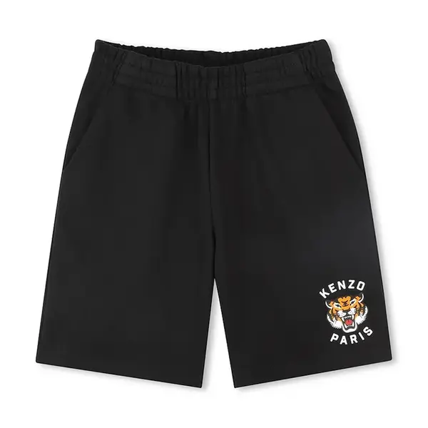 Dětské bavlněné šortky Kenzo Kids modrá barva, K61122