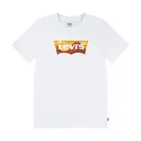 Dětské tričko Levi's GOLDEN GLOW BATWING TEE bílá barva, s potiskem, 8EM295