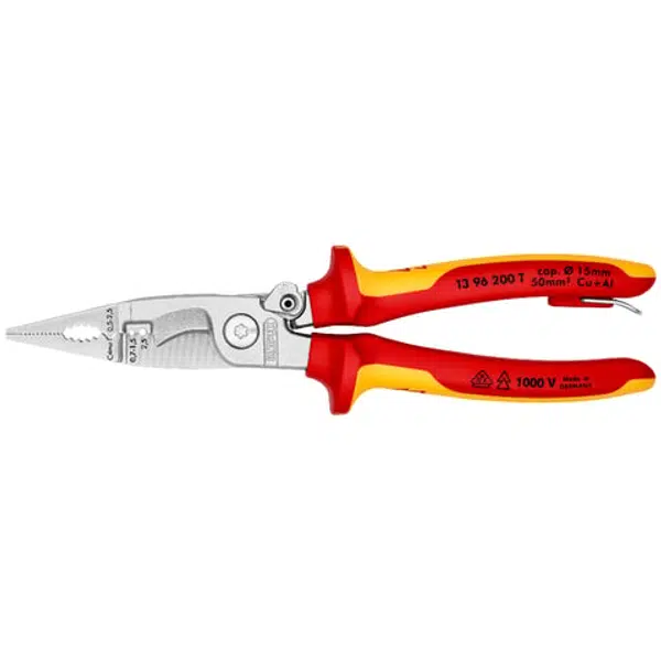 Elektrikářské kleště, multifunkční 6v1, VDE 1000 V - KNIPEX 13 96 200 T