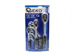 GEKO Ráčna 1/2", 3/8" a 1/4", sada 3 ks