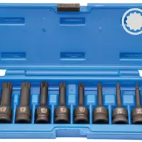 Genborx Sada kovaných prodloužených hlavic XZN 1/2”, velikosti M5-M18