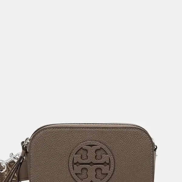 Kožená kabelka Tory Burch Miller hnědá barva, 171955-250
