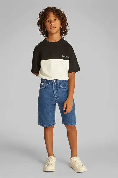 Dětské riflové kraťasy Calvin Klein Jeans