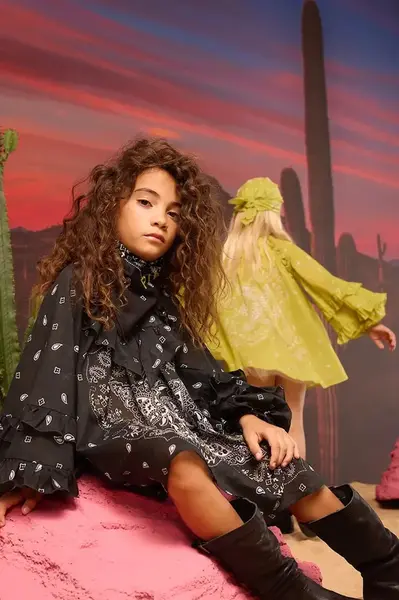 Dětské bavlněné šaty Pinko