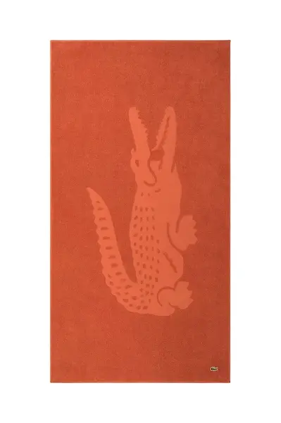 Bavlněný plážový ručník Lacoste LSPORT Sierra 90 x 160 cm oranžová barva