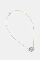 Pozlacený náhrdelník Tory Burch Miller Pave