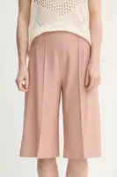 Kraťasy AERON PEN dámské, oranžová barva, hladké, high waist, ST107474