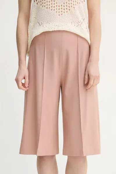 Kraťasy AERON PEN dámské, oranžová barva, hladké, high waist, ST107474