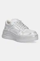 Kožené sneakers boty Miss Sixty šedá barva, 6S1QJ85900