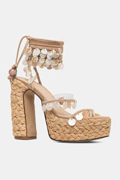 Sandály Naked Wolfe Fantastic béžová barva, Fantastic Natural Raffia