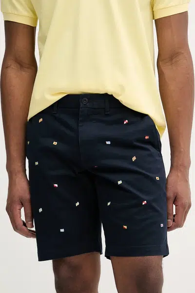 Kraťasy Tommy Hilfiger pánské, tmavomodrá barva, MW0MW38846