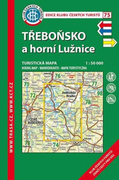 KČT 75 Třeboňsko, horní Lužnice 1:50T Turistická mapa