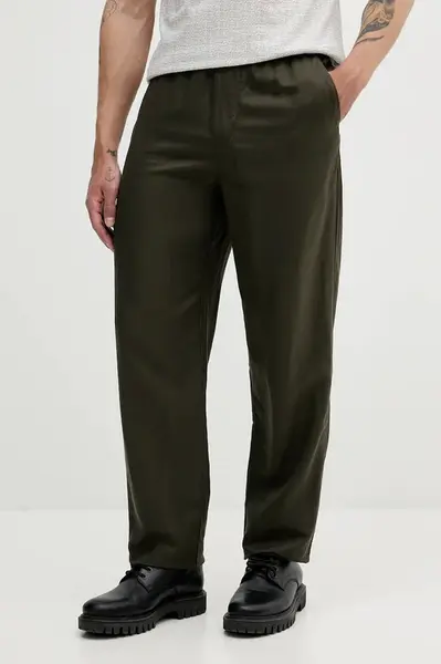 Kalhoty s příměsí lnu Armani Exchange