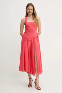 Bardot Šaty s příměsí lnu Bardot