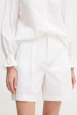 Kraťasy Marc Aurel dámské, bílá barva, high waist, 1858-2301-93419