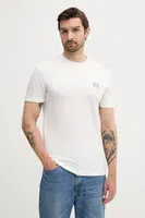 Bavlněné tričko Armani Exchange pánské, béžová barva, XM000558 AF10358