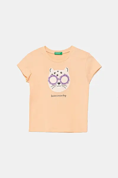 Dětské bavlněné tričko United Colors of Benetton